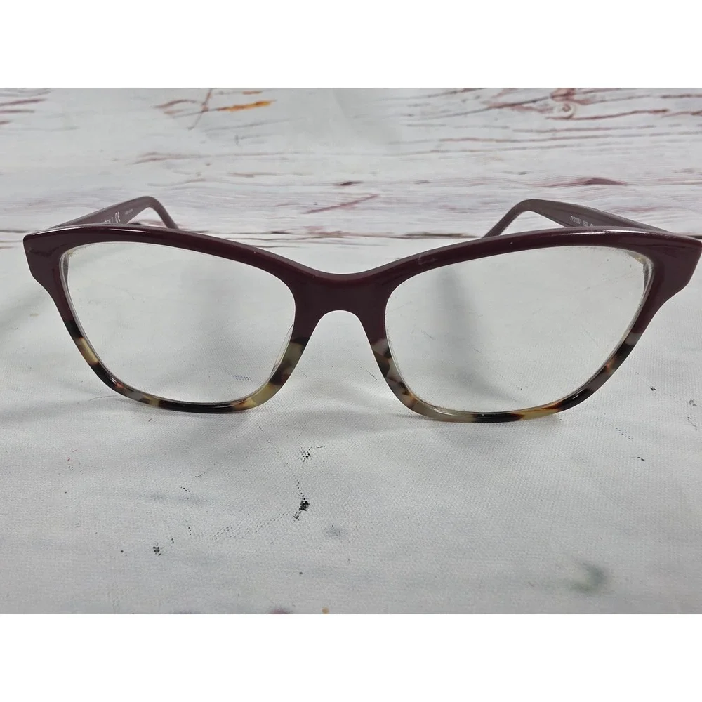 Tory Burch TY2110U Burgundy Tortoise Cat Eye Eyeglasses Frames 53-17-140